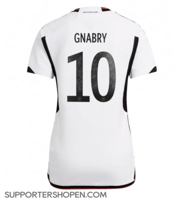 Tyskland Serge Gnabry #10 Hemma Matchtröja Dam VM 2022 Kortärmad